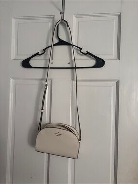 kate spade Cream Leather Dome Crossbody